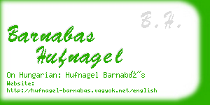 barnabas hufnagel business card